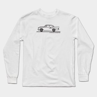 1957 Chevy Sedan 2-10 Two Door Long Sleeve T-Shirt